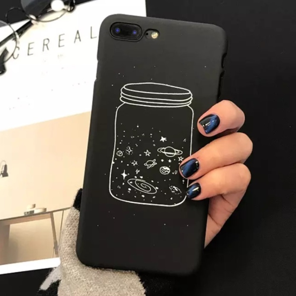 Black Galaxy In A Jar iPhone Case